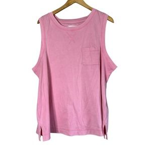 KOOLABURRA by Ugg Sandwash Interlock Tank Top Aurora Pink XL